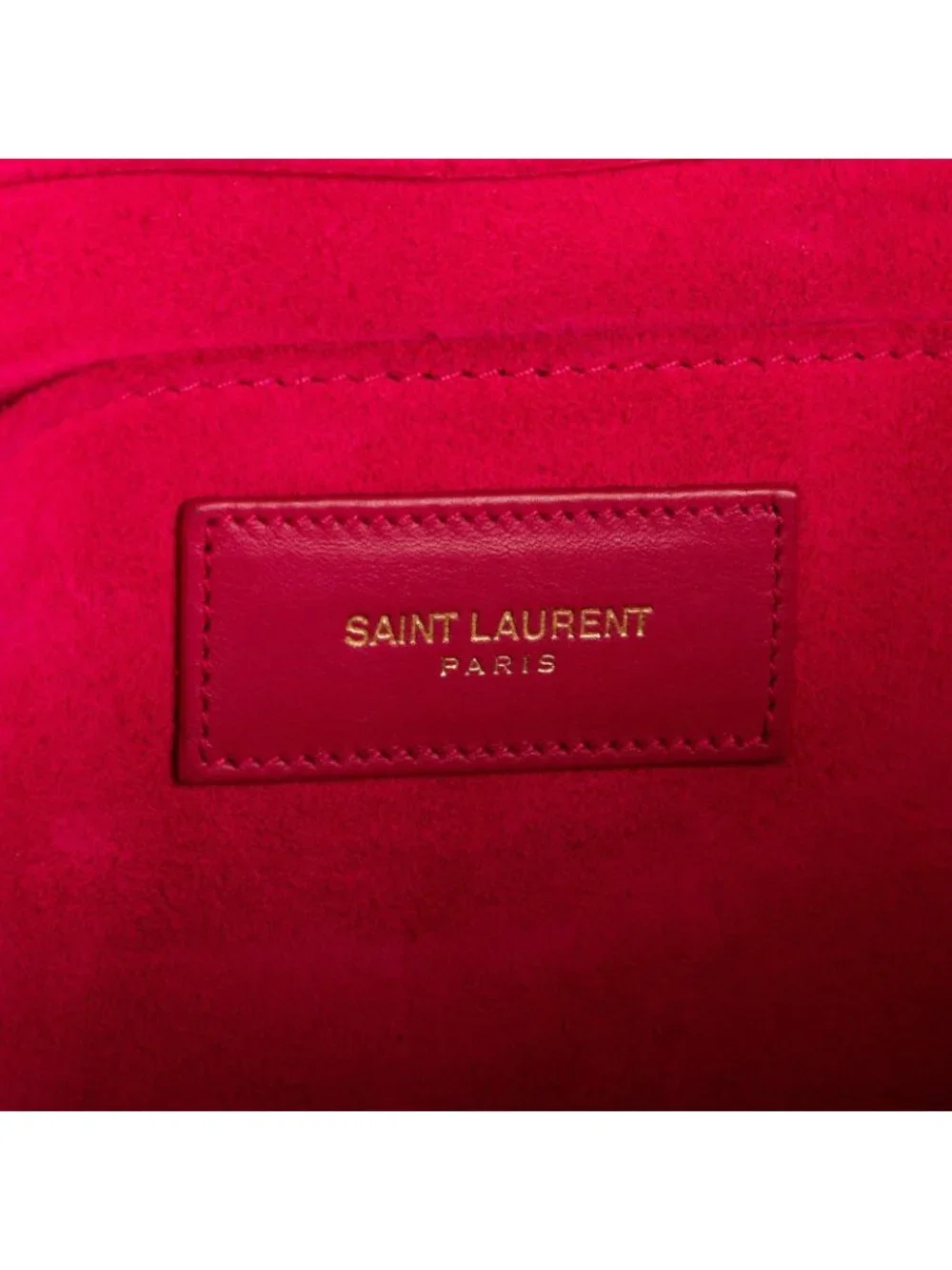 Saint Laurent Ligne-Y Pochette Pink Smooth Leather